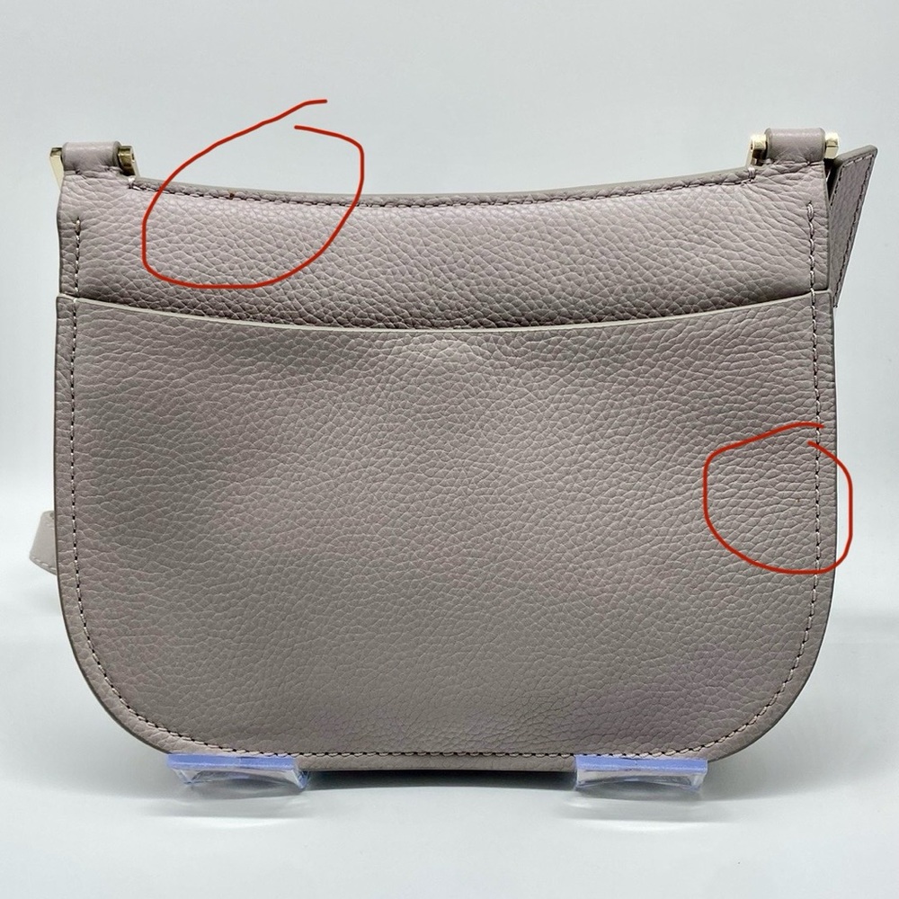 Kate Spade Boulder Lane Maggy Saddle Bag With Gilded Grommets- Nouveau Lavender - Picture 10 of 15